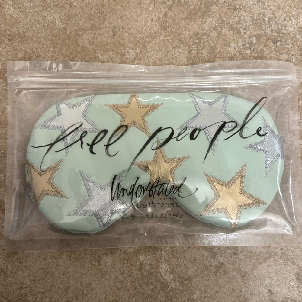 NEW Free People Cool Pack Understated Leather Sleepmask